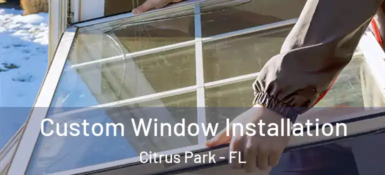  Custom Window Installation Citrus Park - FL