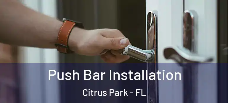  Push Bar Installation Citrus Park - FL